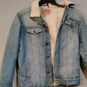 Brooklyn Cloth White Sherpa Denim Jacket